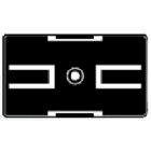 CEMBRE SPA - CEM35002N PORTA-TARGA PLA QUADRO 17X20 ADESIVO NER