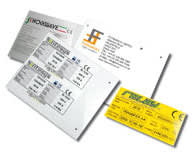 CEMBRE SPA - CEM48911 TARGA RIVETT.D 4MM MG-VRT-RH BIANCO 50X1