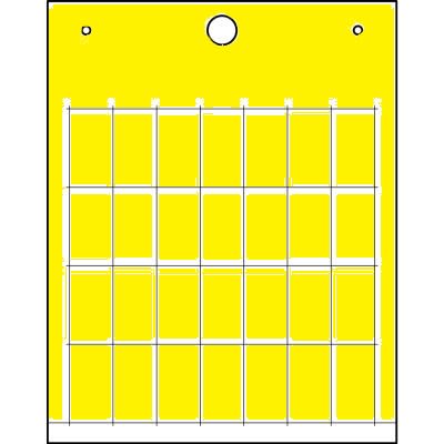 CEMBRE SPA - CEM49141N TARGHETTA ADESIVA PER COMPONENTI, PREFUSTELLATA, IN PVC RIGIDO, 9x35, GIALLO PVC10050YE
