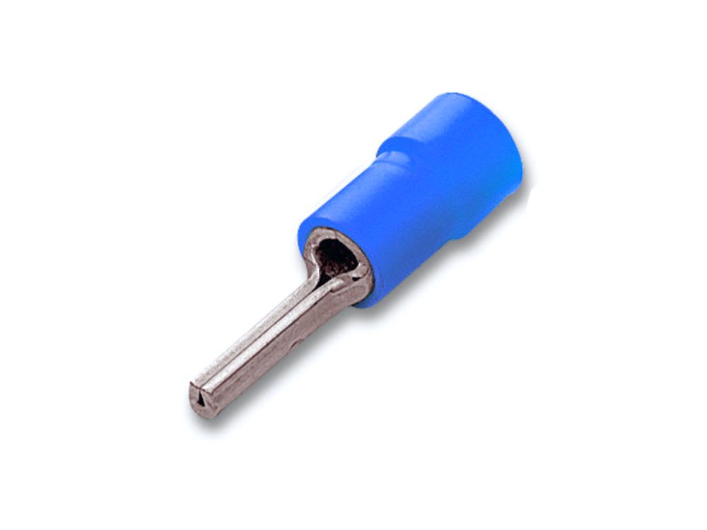 CEMBRE SPA - CEMBF-P8 CAPOCORDA A PUNTALE TONDO, PREISOLATO IN PVC, BLU, PER CONDUTTORI IN RAME, P=8mm SEZIONE 1,5-2,5 mmq