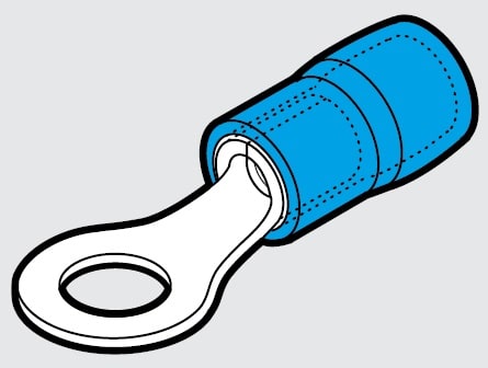 CEMBRE SPA - CEMBKY-M3.5/1 CAPOCORDA RINFORZ. BLU OCC.VITE 3,5MM.B=