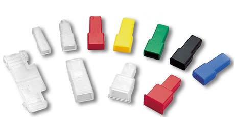 CEMBRE SPA - CEMCFA2-600R CAPPUCCIO FEMMINA 6,3 DUE CAVI ROSSO