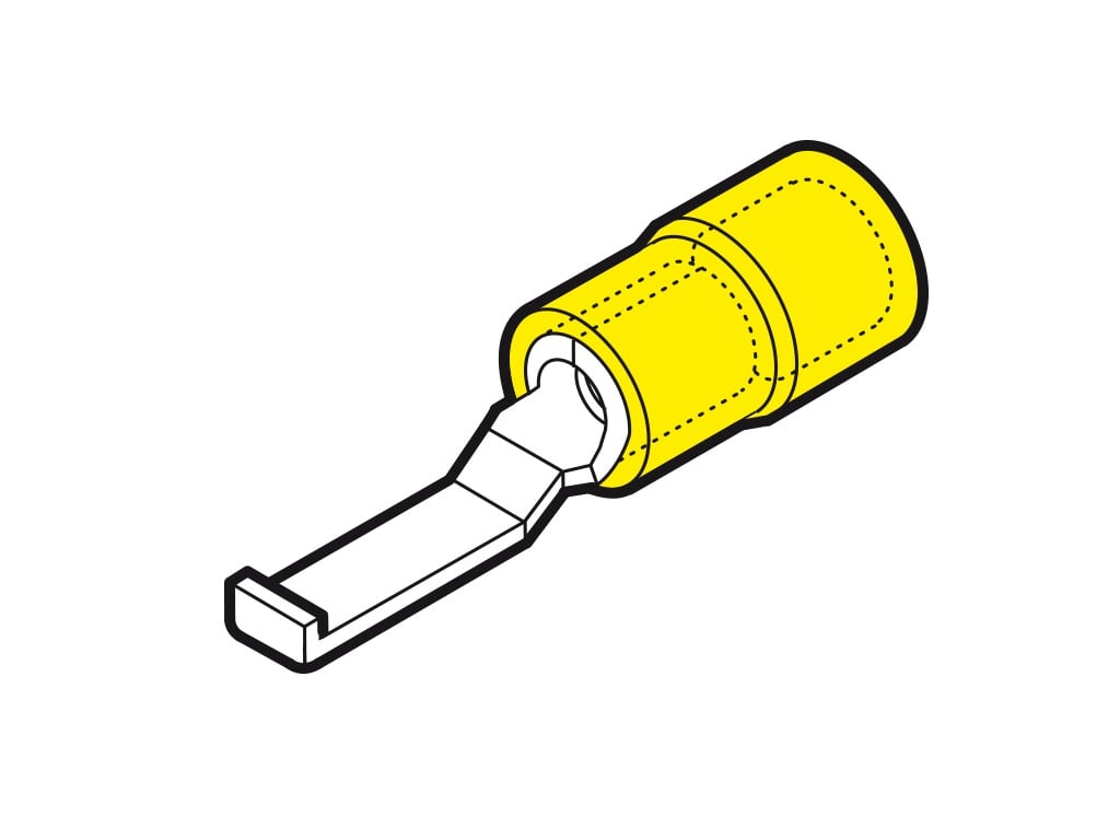 CEMBRE SPA - CEMGF-PPL46 CAPOCORDA GIALLO UNCINO P=17,5 B=4,6