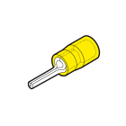 CEMBRE SPA - CEMGP-P10 CAPOCORDA A PUNTALE TONDO, PREISOLATO IN POLICARBONATO, GIALLO, PER CONDUTTORI IN RAME, HALOGEN FREE, P=10,4mm SEZIONE 4-6 mmq