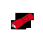 CEMBRE SPA - CEMRF-F305P INNESTO FEMMINA ROSSO 2,8X0,5 TUTTO ISOL