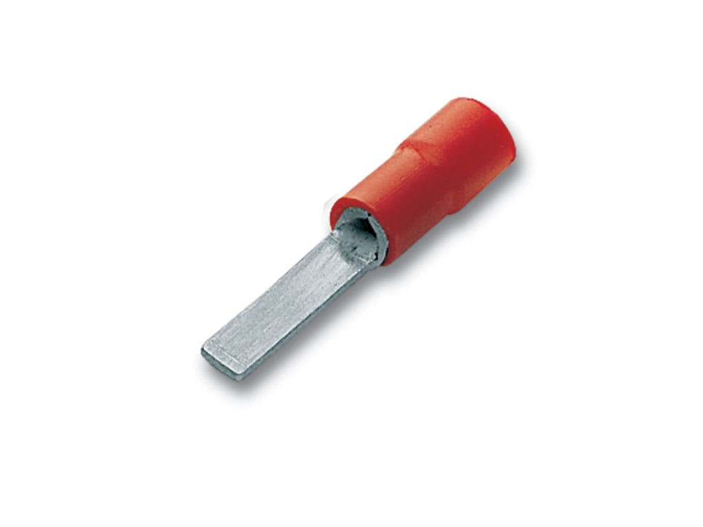 CEMBRE SPA - CEMRF-PP12/1 CAPOCORDA ROSSO A PUNTALE PIATTO P=11,3X