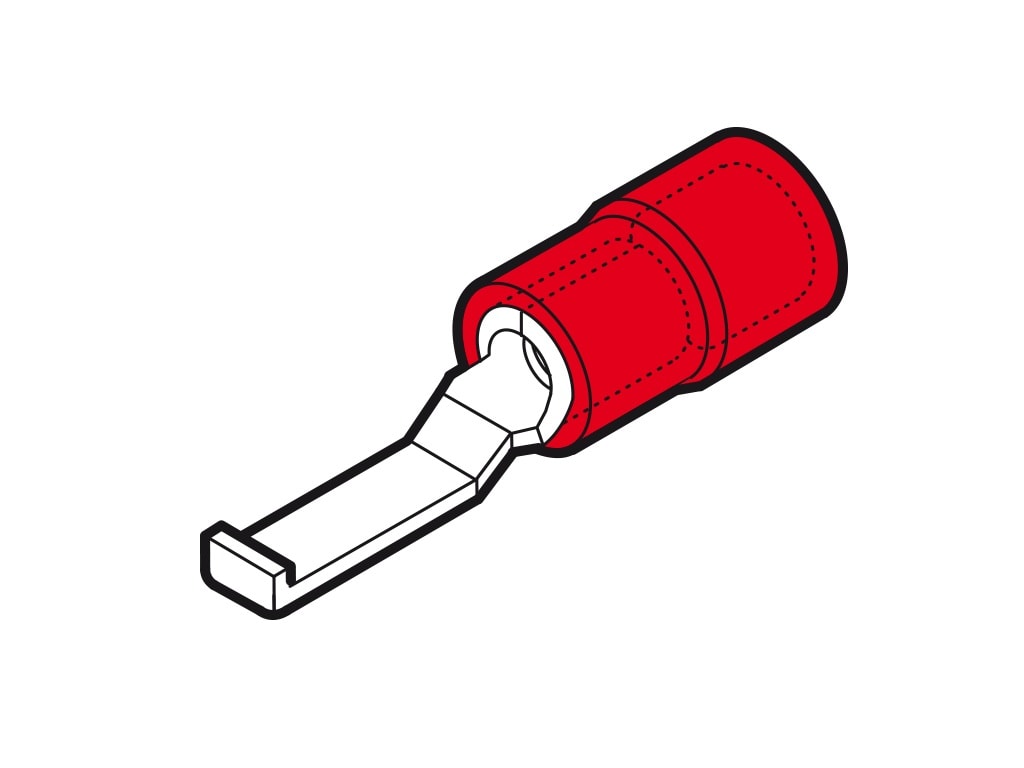 CEMBRE SPA - CEMRF-PPL30 CAPOCORDA ROSSO UNCINO P=17,5 B=3,0