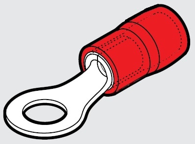 CEMBRE SPA - CEMRKY-M6/1 CAPOCORDA RINFOR.ROSSO OCCH.VITE 6MM.B=1