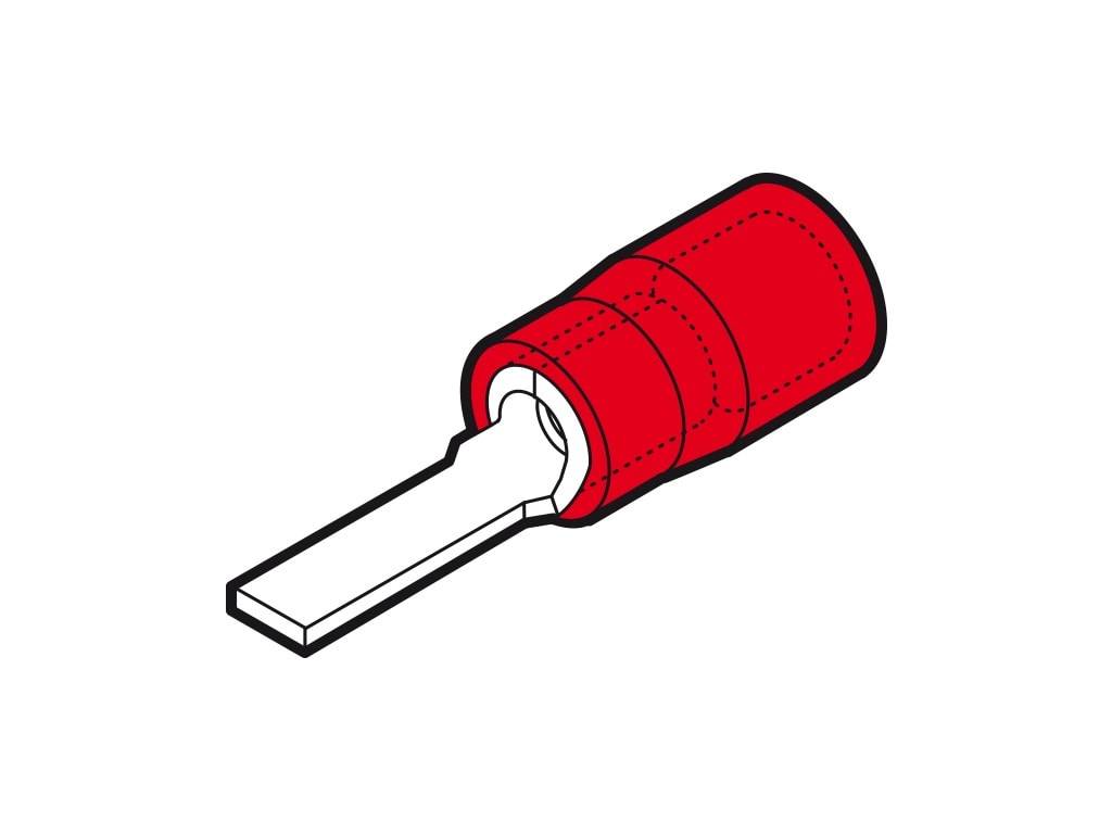 CEMBRE SPA - CEMRP-PP12 CAP.HALOGEN FREE ROSSO PUNT.PIATTO 12,8X