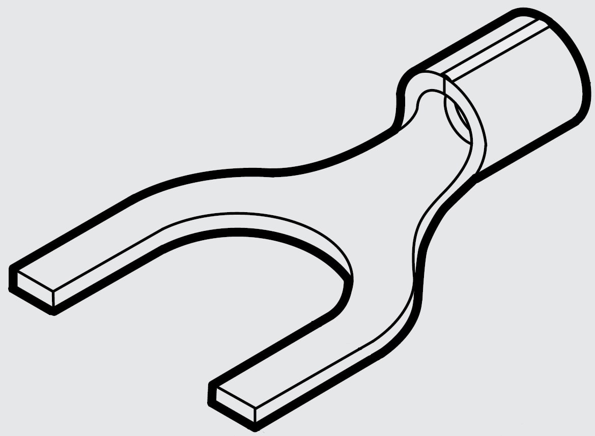 CEMBRE SPA - CEMS6-U8 CAPOCORDA BRASATO FORC SEZ.6MMQ VITE 8MM