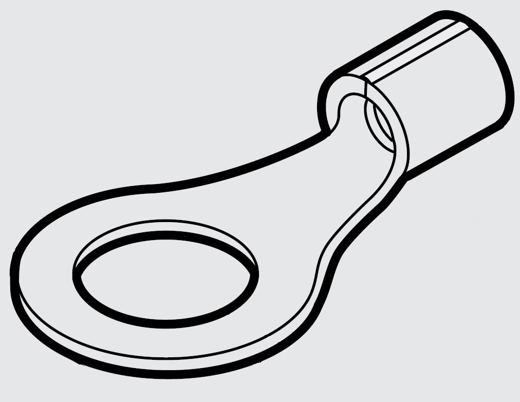 CEMBRE SPA - CEMS1.5-M3 CAPOCORDA AD OCCHIELLO, NON ISOLATO, CON COLLETTO BRASATO, PER CONDUTTORI IN RAME, VITE 3mm SEZIONE 0,25-1,5 mmq