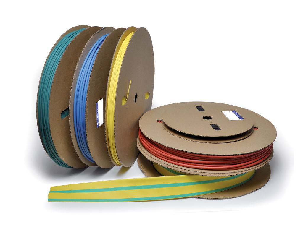 CEMBRE SPA - CEMTCS95X100YE GUAINA TERMORESTRINGENTE TERMOCOIL, IN POLIOLEFINA, RESTRINGIMENTO 2:1, BOBINA 100m, Ø INT. 9,5mm PRE RESTR., Ø INT. 4,5mm POST RESTR., GIALLO