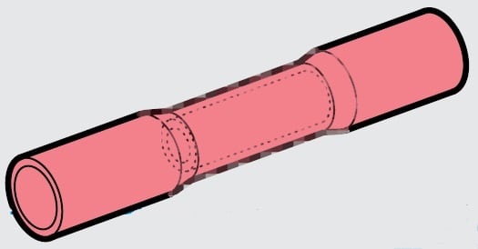 CEMBRE SPA - CEMWL03-M GIUNTO TESTA-TESTA PE HD ROSSO 0,25-1,5M