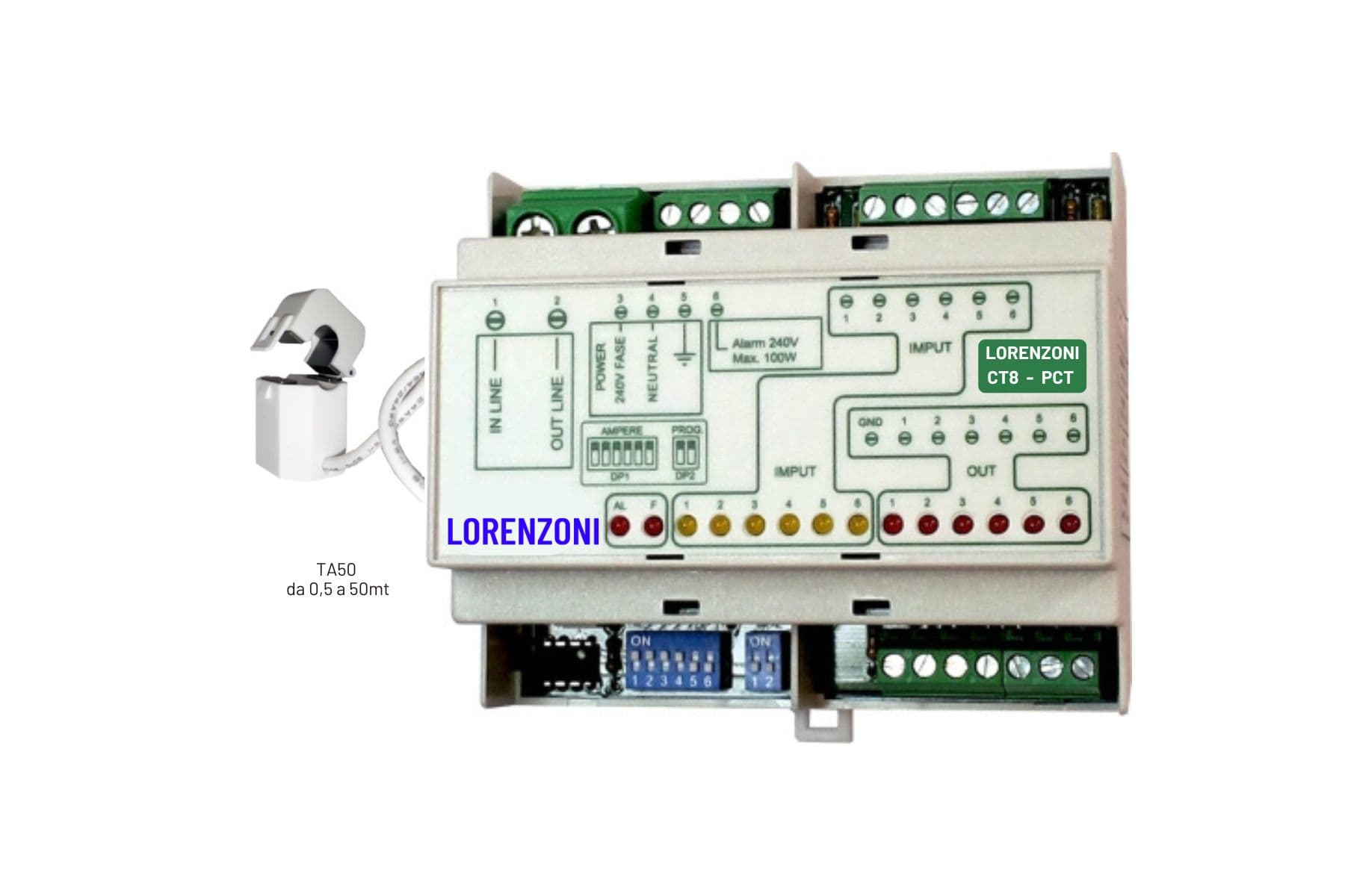 LORENZONI SRL - LOZ523.0000.013.1 CENTRALINA DI CONTROLLO CT8-PCT 6 ZONE