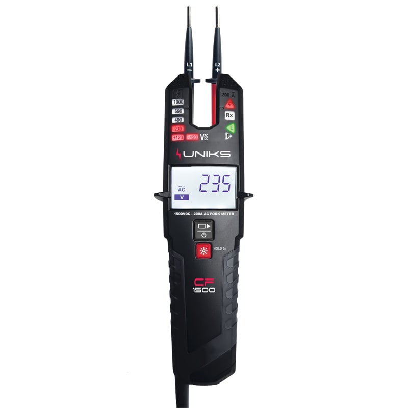 UNIKS SRL - UNKCF1500 DUSPOL A PINZA 1000V AC 1500V DC 200A AC