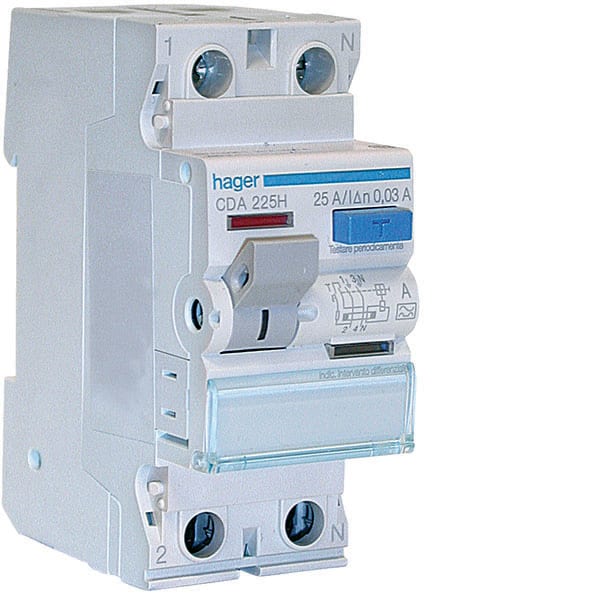HAGER - HAGCFA263H INT. DIFF. ACC. 2P 300MA 63A A 2M