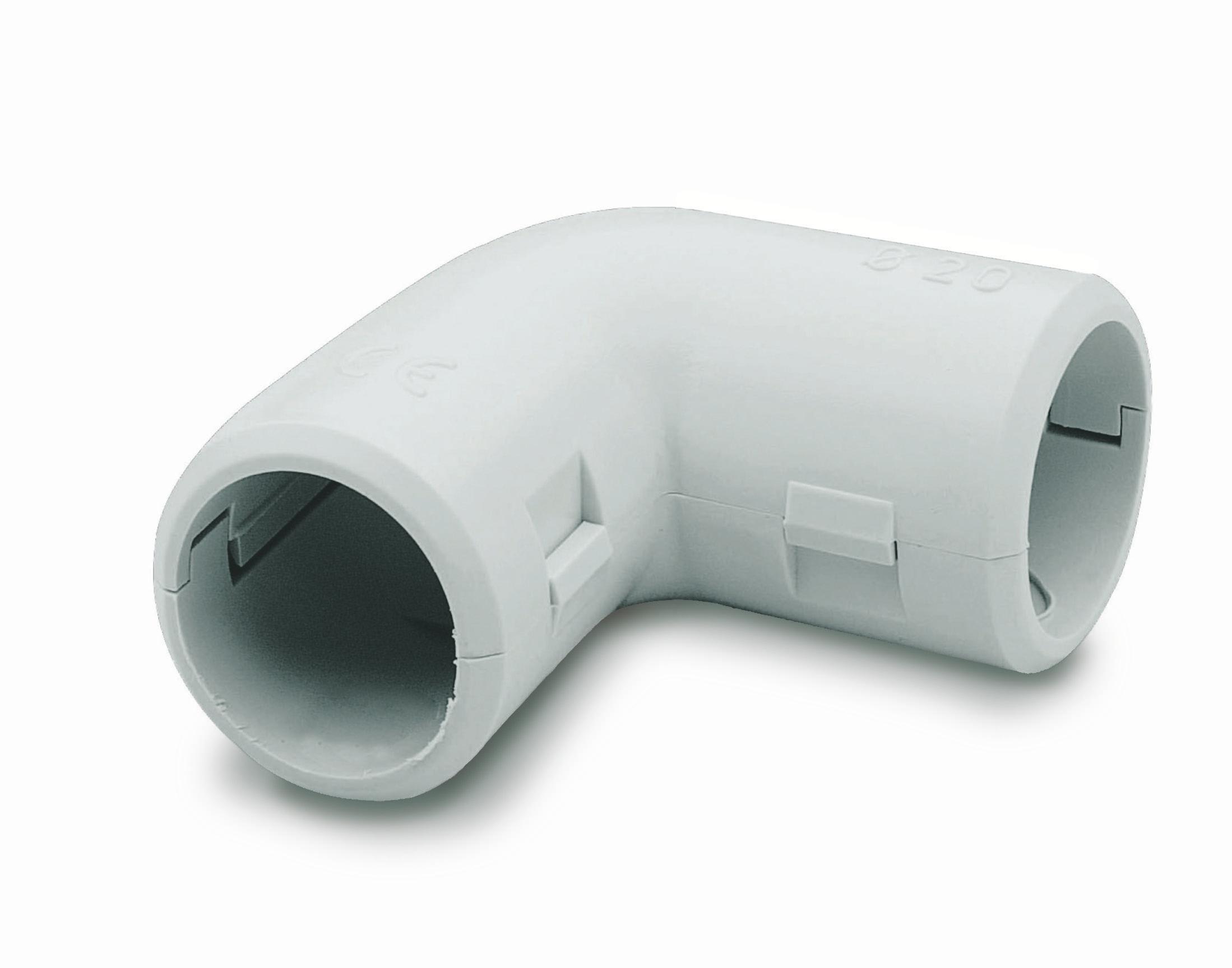 PM FLEX SRL - PMPCI25G CURVA 90  ISPEZIONABILE IP40 GRIGIA D25