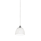 ROSSINI - RSSCLA001 SOSPENSIONE CROMO/PARALUME VETRO BIANCO LUCIDO E27 IP20 12CM