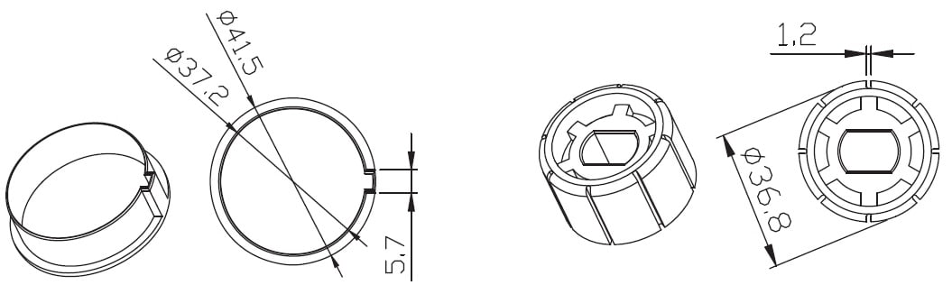 CAME SRL - CMC001YK4104 TONDO 40X1MM