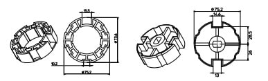 CAME SPA - CMC001YK5135 OGIVA 78X1,5MM SEDE 13X13