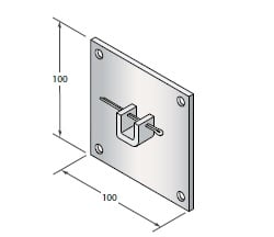 CAME SRL - CMC001YM0018 SUPPORTO 100X100 CON SELLA Q10