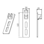 CAME SRL - CMC001YM0110 SUPPORTO REGOLABILE DOPPIA ASOLA SELLA Q