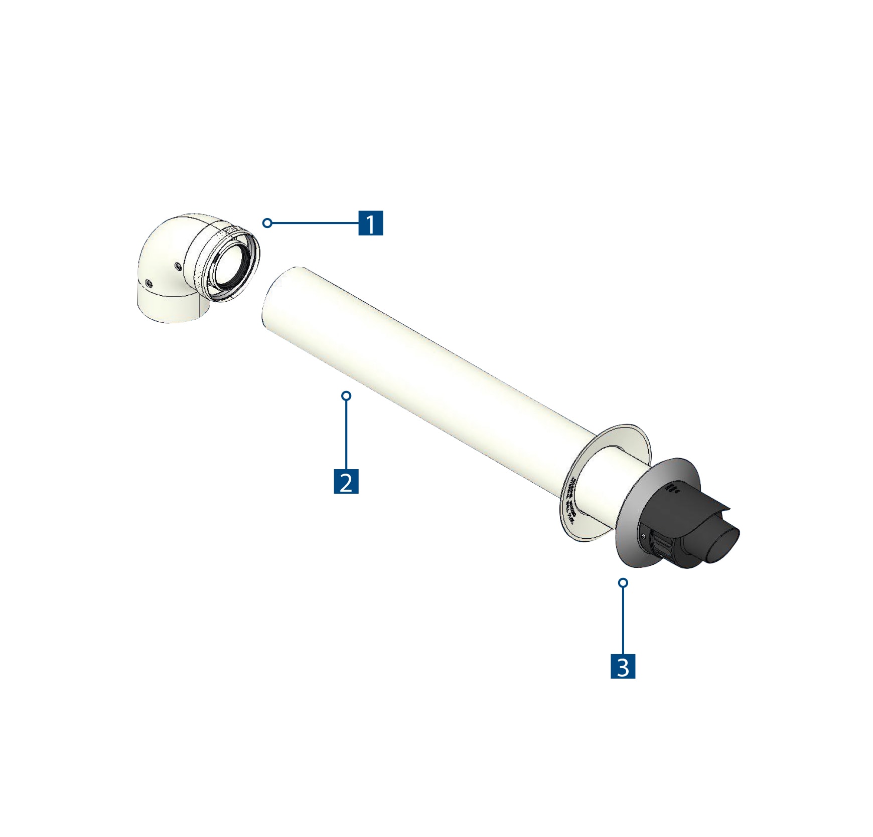 TECNOGAS SRL - TGSCONDEC51094 KIT COASSIALE PER CONDENSAZIONE ASP/SCAR