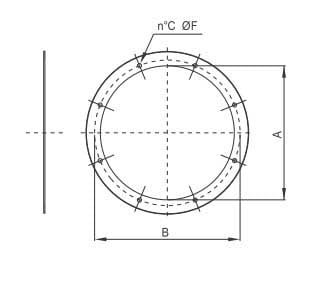ELICENT (MAICO) - ELI5BO1045 CCF 45 FLANGIA RAL7001