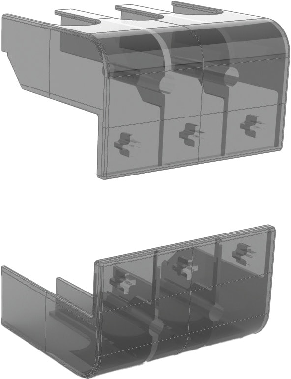 TECHNOELECTRIC SRL - TEH19425 KIT COPRITERMINALI SUPERIORI+INFERIORI