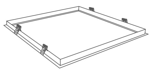 ELCOM SRL - EOW18027 CORNICE INCASSO EDGE/BACKLIGHT 595X595MM