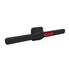 TECHNOELECTRIC SRL - TEH18838 MANIGLIA BLOCCO PORTA NERA DOPPIA 460MM