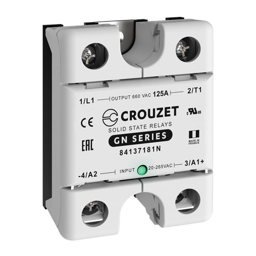 CROUZET - CRO84137181N SSR, GN, SINGLE PHASE, PANEL MOUNT, 125A