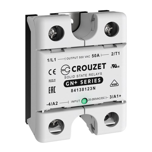 CROUZET - CRO84138123N SSR, GN+, SINGLE PHASE, PANEL MOUNT, 50A