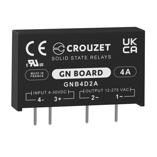 CROUZET - CROGNB4D2A SSR, GN BOARD, PCB MOUNTING, 4A OUT 12-2