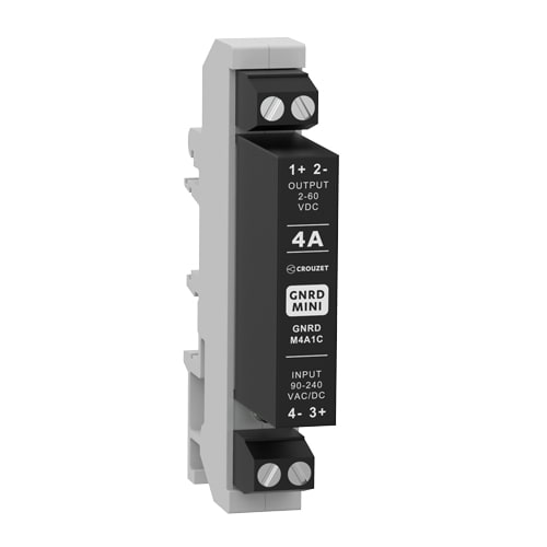 CROUZET - CROGNRDM4A1C SSR, GNRD MINI, DIN RAIL, 4A  OUT 2-60 V