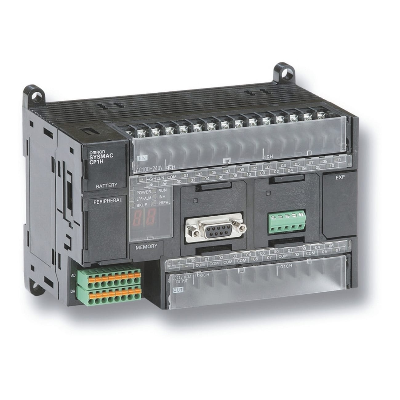 OMRON - OMRCP1HX40DT1D-2094 PLC- 24DI 24V+16DO A TR PNP. 24V