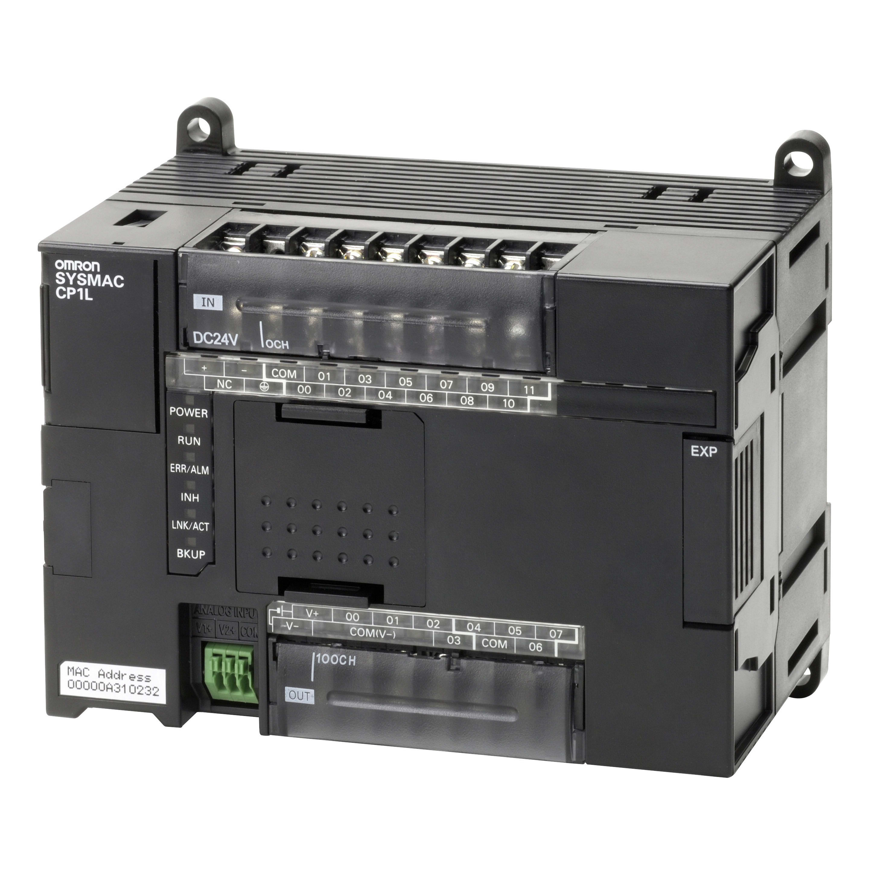 OMRON - OMRCP1LEL20DT1D PLC CP1L 12DI, 8DO PNP, 24VCC, 2AI, ETH