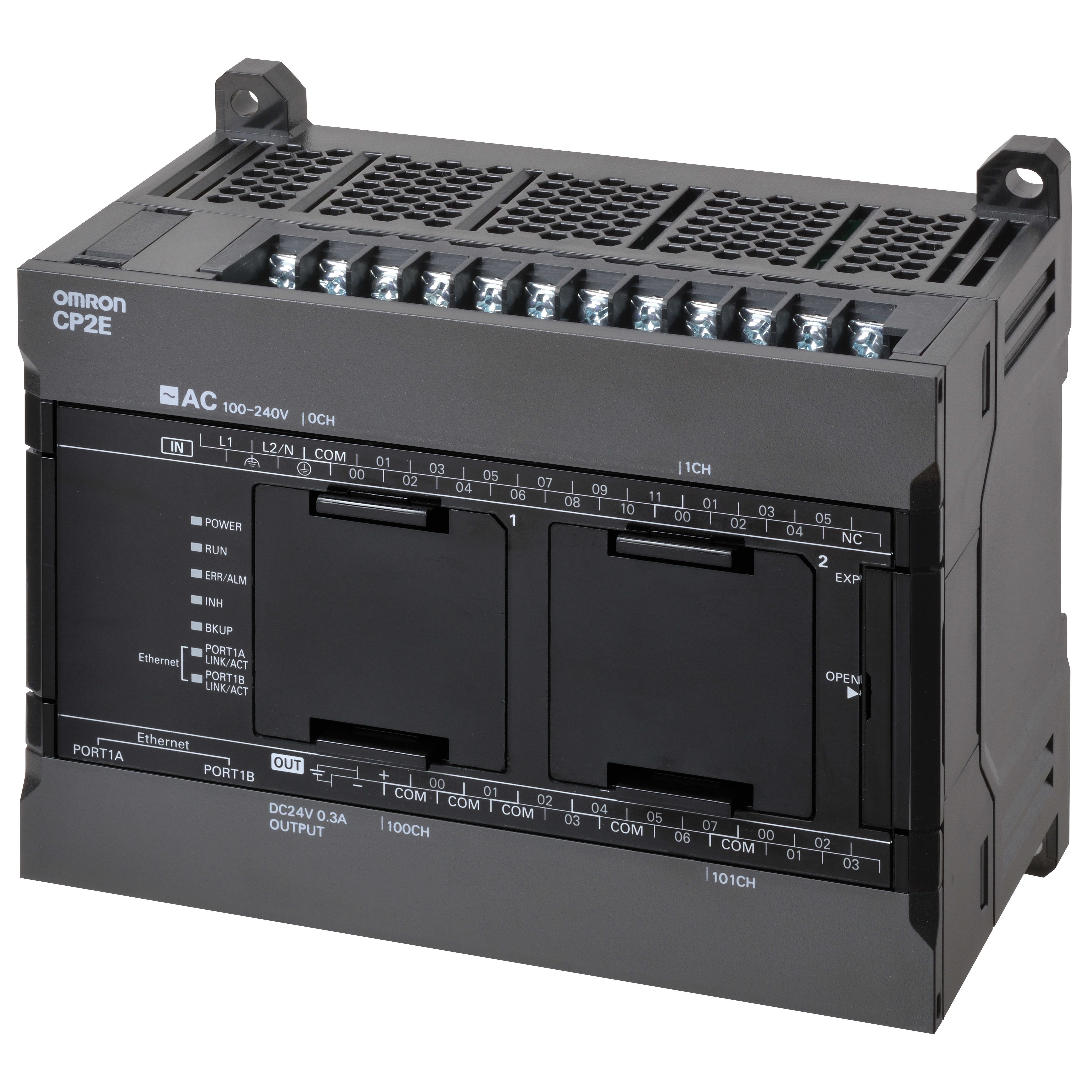 OMRON - OMRCP2EN30DRA PLC CP2E, 18DI, 12DO A REL , ETHERNET 2