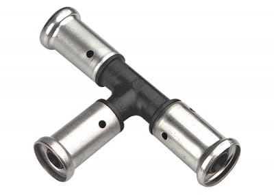 HENCO - CAPPELLOTTO - CPL11PK262616 TEE PVDF RIDOTTO CENTRALE E LAT.26X26X16