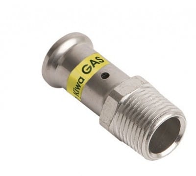 HENCO - CAPPELLOTTO - CPL17PG2004 MANICOTTO MASCHIO IN OTTONE GAS 20X1/2