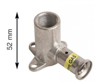 HENCO - CAPPELLOTTO - CPL2PG1604 TERMINALE C/STAFFA OTTONE X GAS 16X1/2