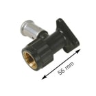 HENCO - CAPPELLOTTO - CPL2PK2605 TERMINALE PVDF C/STAFFA 26X3/4 (56 MM)