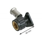 HENCO - CAPPELLOTTO - CPL2PK1604K TERMINALE IN PVDF RIB. C/STAFFA 16X1/2