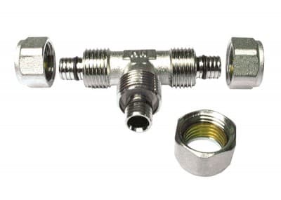 HENCO - CAPPELLOTTO - CPL8161616A TEE IN OTTONE AD AVVITAMENTO 16X16X16