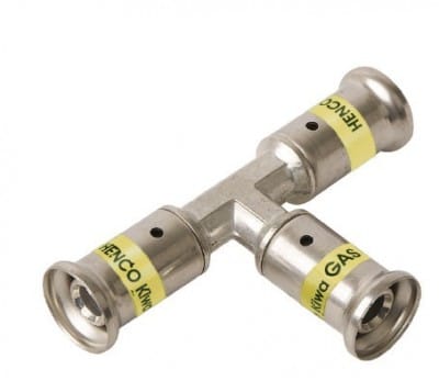 HENCO - CAPPELLOTTO - CPL9PG202020 TEE IN OTTONE PER GAS 20X20X20