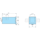 CROUZET - CRO26546841 DIN RAIL ADAPTOR, CTR48 ELECTRONIC COUNT