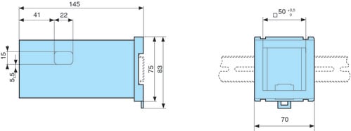 CROUZET - CRO26546841 DIN RAIL ADAPTOR, CTR48 ELECTRONIC COUNT