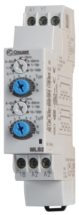 CROUZET - CRO88827054 CHRONOS 2 TIMER MLS2, 24-240 VAC, 0.7 A,