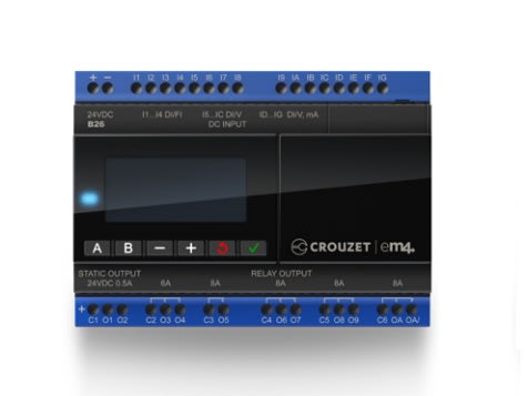 CROUZET - CRO88981103 EM4 NANO-PLC LOCAL, B26, 26 I/O, 24 VDC