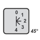 ITALWEBER SPA - ITWCS32-58R-72S COMM. A 4 VIE+0 1P 32A